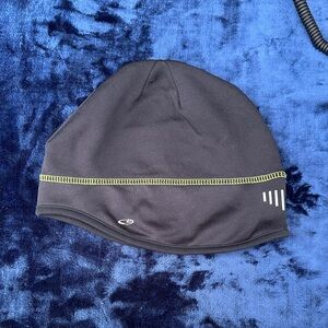 Brand New! Champion - Black Reflective Running Beanie with Lime Stitching